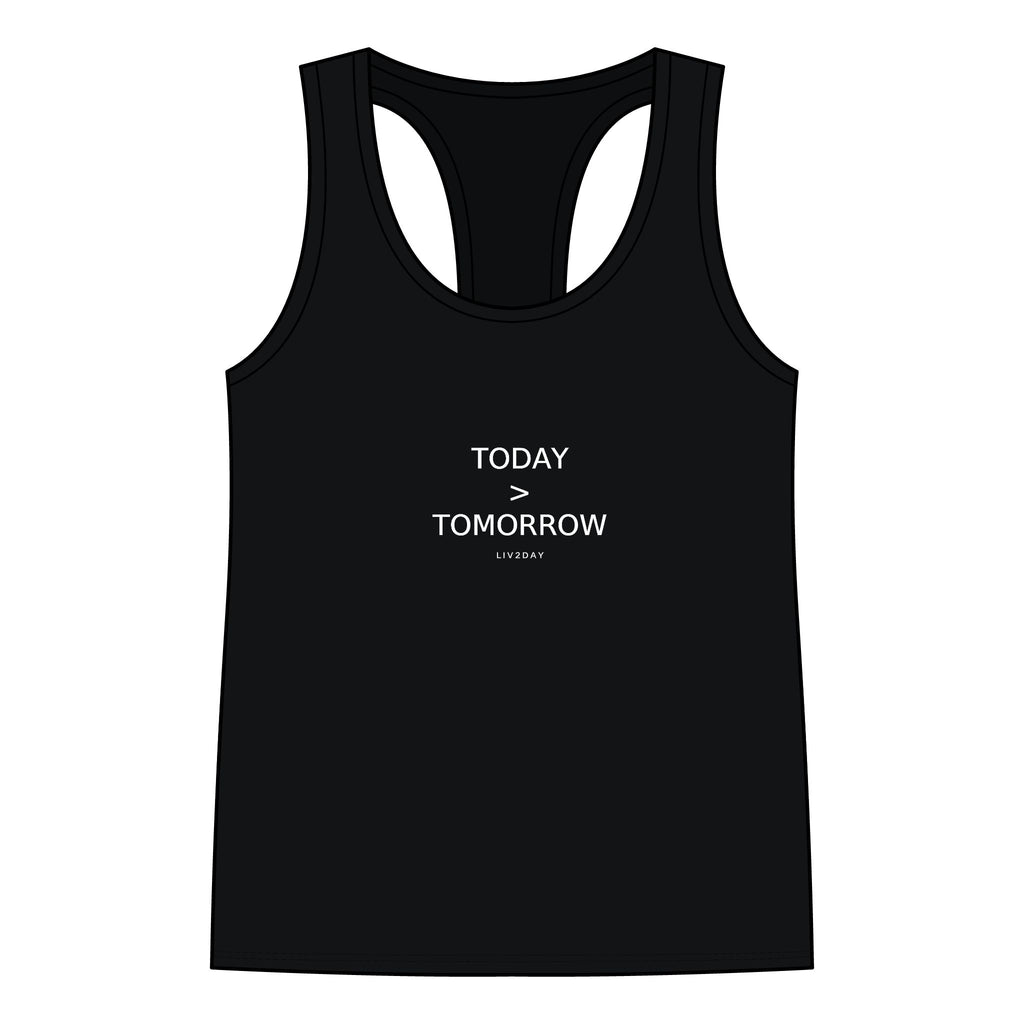 TODAY > TOMORROW - Women's Jersey Racerback Tank