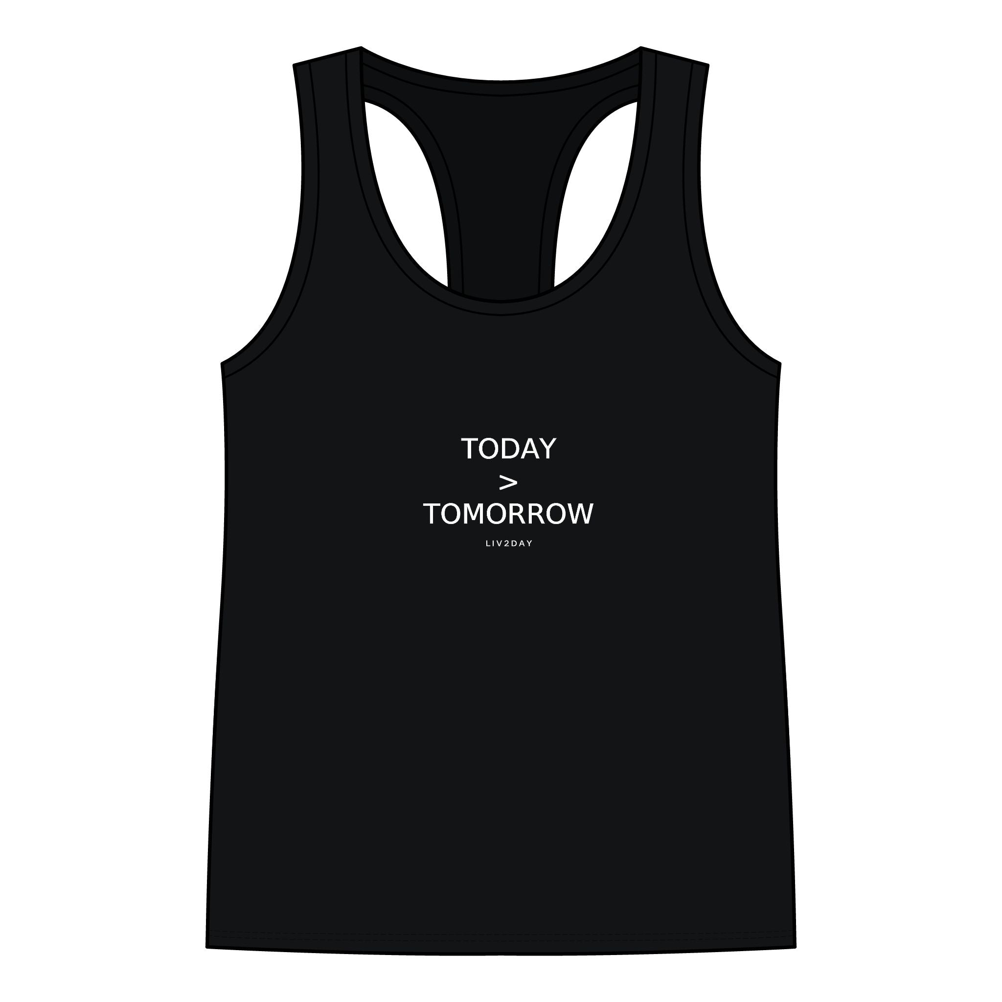 TODAY > TOMORROW - Women's Jersey Racerback Tank