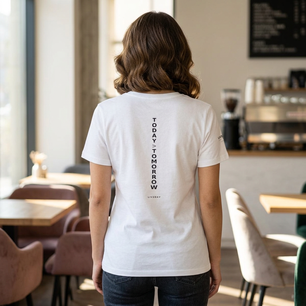 TODAY > TOMORROW - Women's Relaxed Heather CVC V-Neck Tee