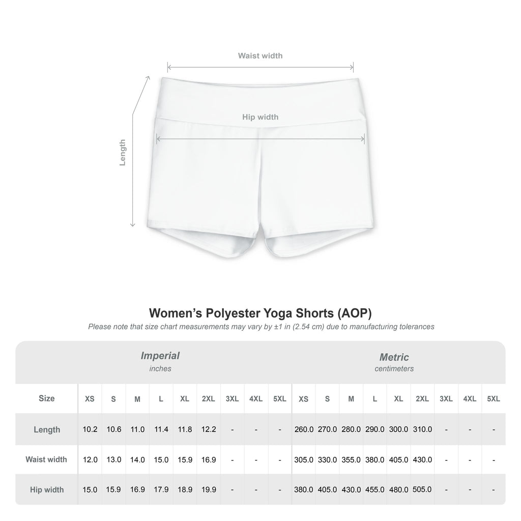 Women's Polyester Yoga Shorts (AOP)