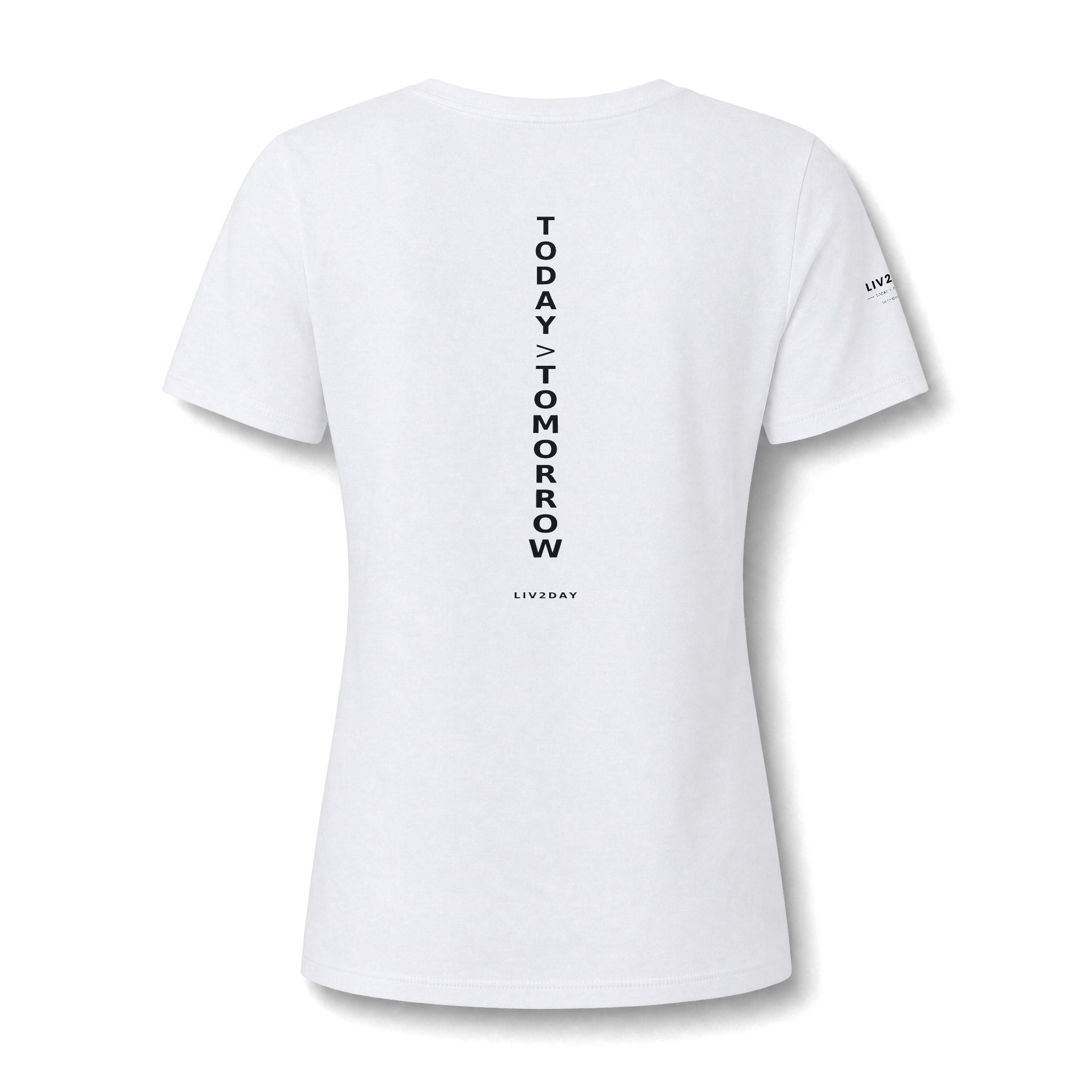 TODAY > TOMORROW - Women's Relaxed Heather CVC V-Neck Tee