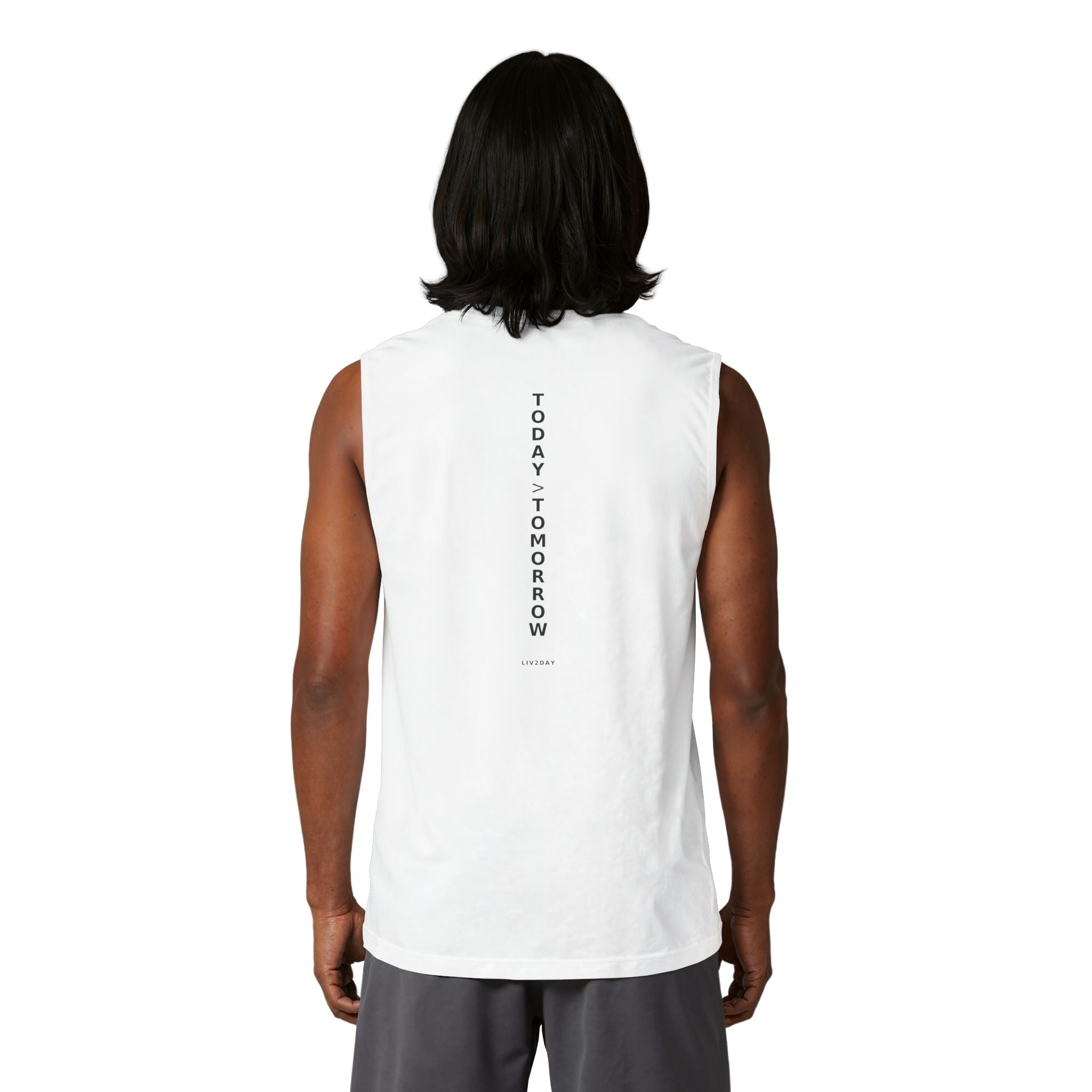 TODAY > TOMORROW - Unisex Jersey Muscle Tank