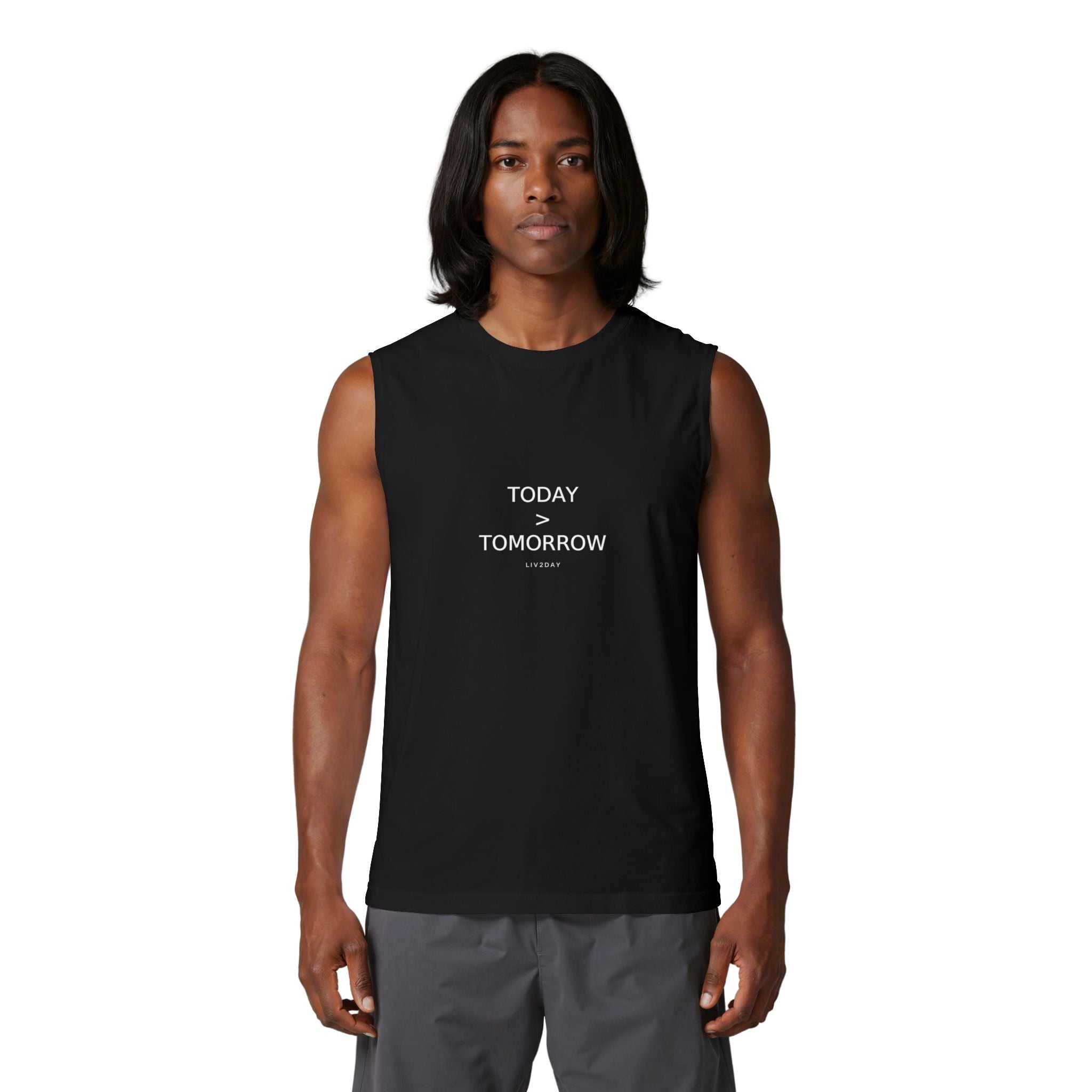 TODAY > TOMORROW - Unisex Jersey Muscle Tank
