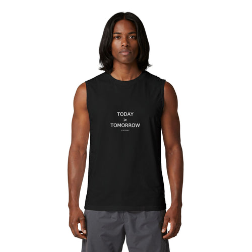 TODAY > TOMORROW - Unisex Jersey Muscle Tank