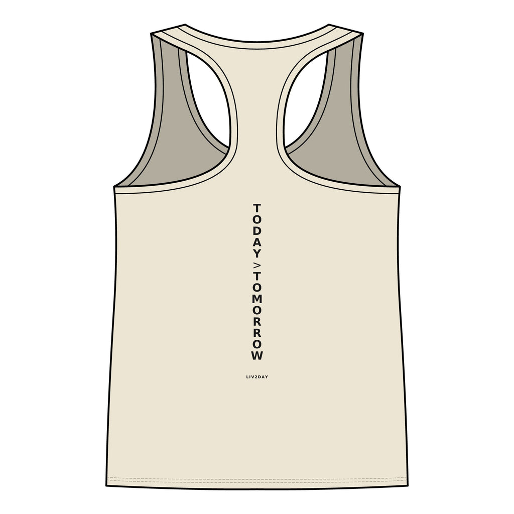 Today > Tomorrow Tank Top | Minimal Motivational Racerback Tank