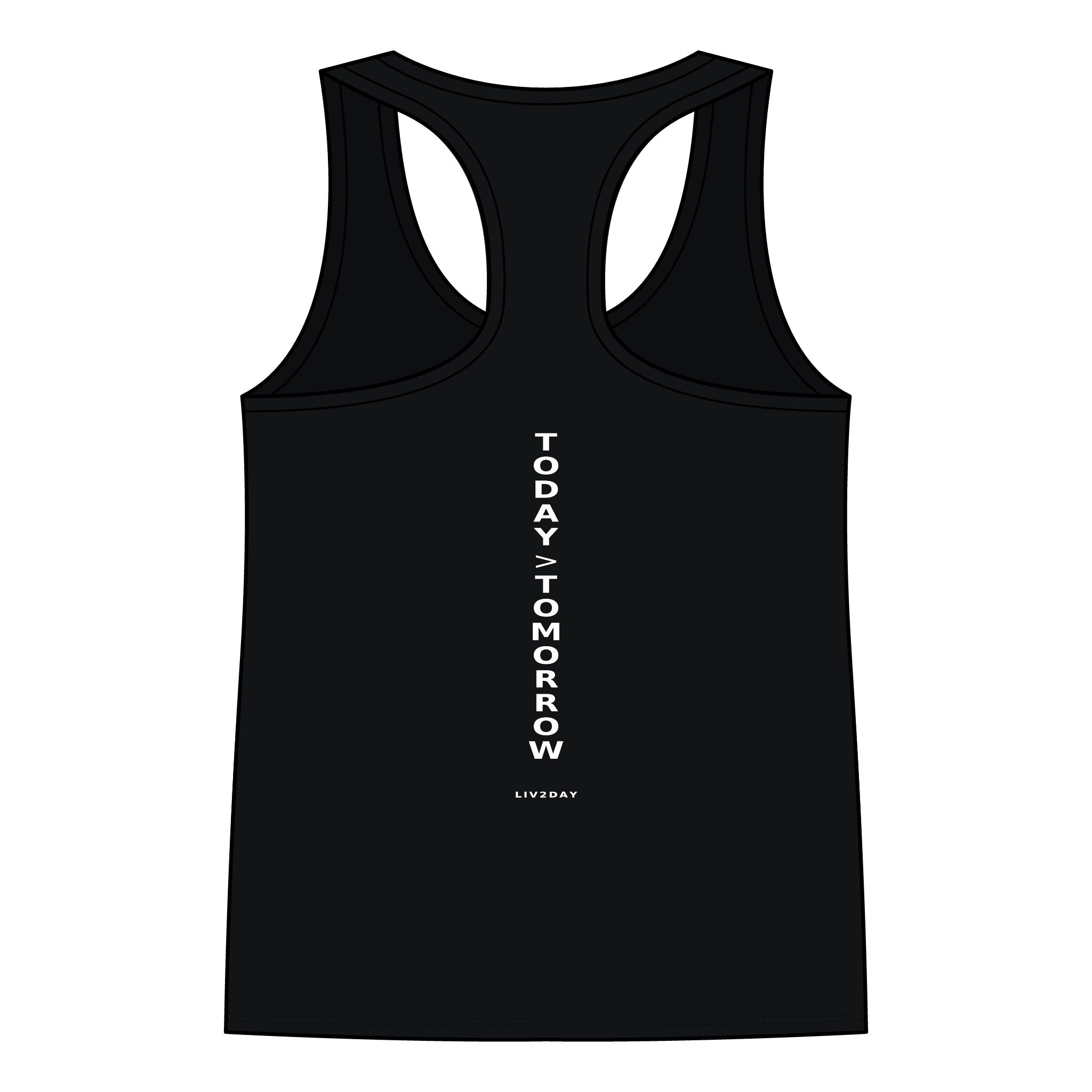 TODAY > TOMORROW - Women's Jersey Racerback Tank